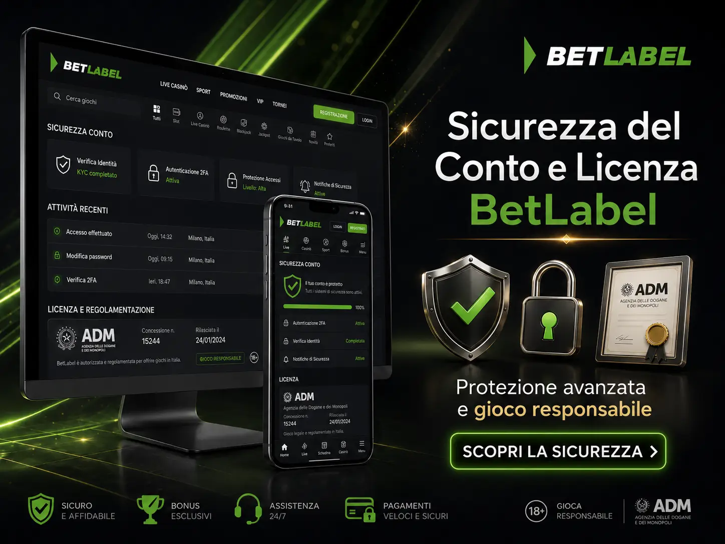 Licenza, sicurezza e regole per gli utenti italiani