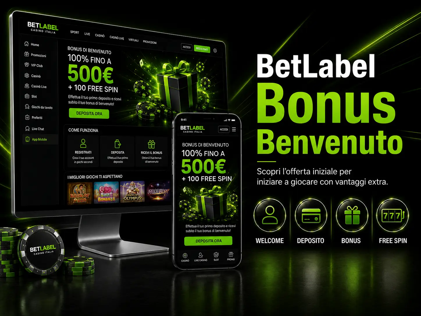 BetLabel Bonus Benvenuto per i nuovi utenti
